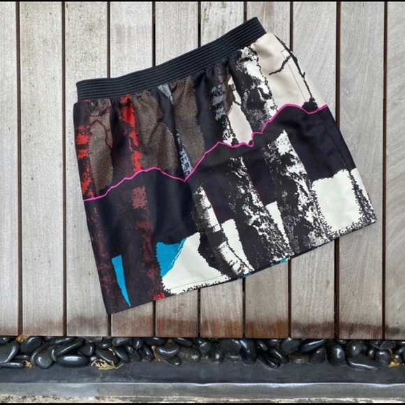 BALENCIAGA Birch Print Abstract Nature Mini Skort - Picture 3 of 9